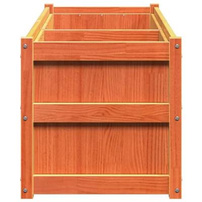 Plantenbak 90x50x70 cm massief grenenhout waxbruin