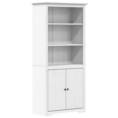 Boekenkast BODO 82x40x173 cm massief grenenhout wit