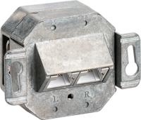 RJ45 Wandcontactdoos Inbouw - 2x RJ45 - CAT-5e - Incl. Afdekraam - Afgeschermde Netwerkdoos - 10 Gigabit - Wit - thumbnail