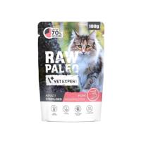 VETEXPERT Raw Paleo Adult Sterilised Pork - nat kattenvoer - 100g - thumbnail