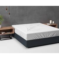 Sleeptime - Hotel Flanel Hoeslaken - Wit - 90 x 200 - thumbnail