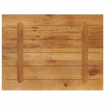 Tafelblad rechthoekig 70x50x3,8 cm massief mangohout