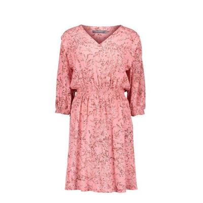 Geisha jurk met all over print roze Geisha jurk met all over print roze