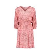 Geisha jurk met all over print roze - thumbnail