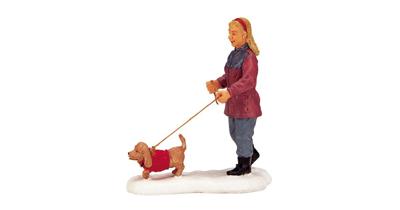 Kerstfiguur Strolling with pooch LEMAX - Lemax