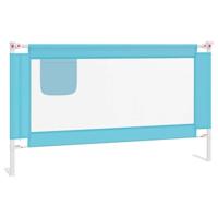VidaXL Bedhekje peuter 140x25 cm stof blauw - thumbnail