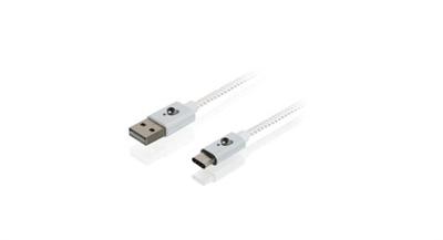 iogear Charge & Sync Flip Pro USB-kabel, 1 m, USB C, USB A, wit – USB-kabel (1 m, USB C, USB A, 2.0, stekker op bus, connector, wit)