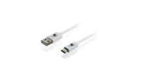 iogear Charge & Sync Flip Pro USB-kabel, 1 m, USB C, USB A, wit – USB-kabel (1 m, USB C, USB A, 2.0, stekker op bus, connector, wit) - thumbnail
