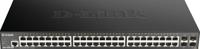 DGS 1250-52X - Switch - L3 Lite - intelligent - 48 x 10/100/1000 + 4 x 10 Gigabit SFP+ - rack-uitvoering - thumbnail