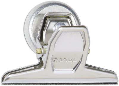 MAUL papierklem bulldogclip magnetisch 75mm blister 3 st verchroomd