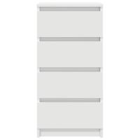 Dressoir 37,5x35x76 cm bewerkt hout wit - thumbnail