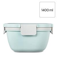 Xavax Saladebox To Go Dressingres. Topping-ged. 3 Vakken Bestek 1,4l Past.bl - thumbnail