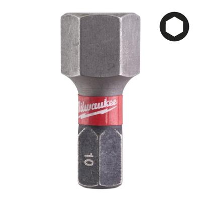 Milwaukee SHOCKWAVE™ IMPACT DUTY schroefbits Hex 10 mm x 25 mm VE=2 - 4932430899