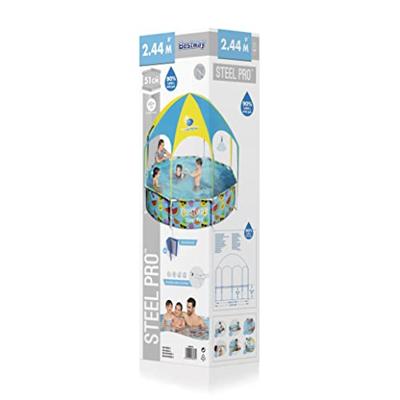 Bestway kinderzwembad steel pro uv careful bovengronds 244x51 cm - thumbnail