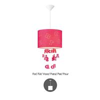 Light depot - lampenkap Letters kinderkamer Ø 30 cm - fuchsia - Outlet - thumbnail
