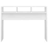 Wandtafel 105x30x80 cm spaanplaat wit - thumbnail