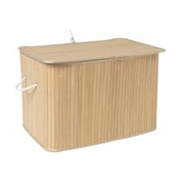 Wasmand bamboe 90 liter - naturel - 60x40x40 cm - thumbnail