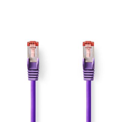 Nedis CCGL85221VT025 Cat6-kabel Rj45 Male Rj45 Male S/ftp 0.25 M Rond Lszh Violet Label Nedis CCGL85221VT025 Cat6-kabel Rj45 Male Rj45 Male S/ftp 0.25 M Rond Lszh Violet Label