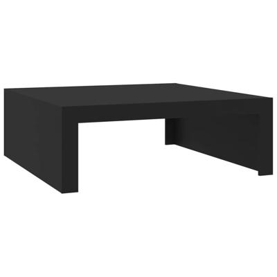 Salontafel 100x100x35 cm bewerkt hout zwart