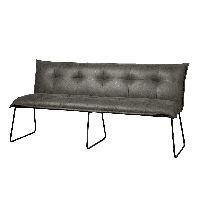 Tower Living Eetkamerbank 'Seda' 185cm, kleur grijs - thumbnail