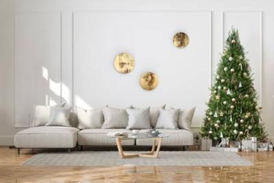 Lyora Gouden wandlampRing Led Wood S - 10280