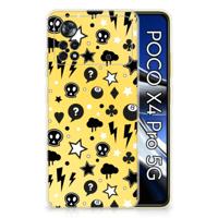 Silicone Back Case Xiaomi Poco X4 Pro 5G Punk Geel - thumbnail