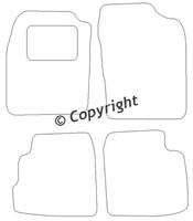 Velours Automatten passend voor Daihatsu Cuore L276 2007- 3-d HL1133223 - thumbnail