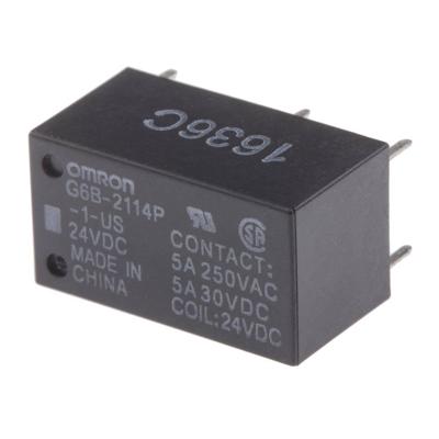 Aratas G6B-2114P-1-US-DC24 Powerrelais 24 V/DC 1x NO, 1x NC 1 stuk(s) Bag