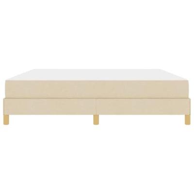 Boxspring bed Crème en bruin 180 x 200 cm