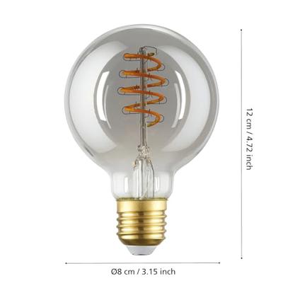 EGLO Ledlamp e27 connect.z - 150lm - dimbaar - 2000k - bolvormig (g80)