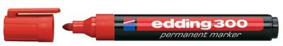 Edding 300 4-300002 Permanent marker Rood Watervast: Ja