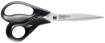 Maped schaar Advanced, ft 21 cm, rechts, scherpe punt, RVS, zwart, blister van 1 stuk