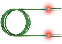 saCon glasvezel LED patchkabel duplex 50/125µm OM3, LC/LC, turkoois, 1 m - thumbnail