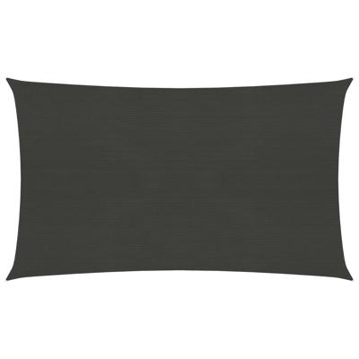 VidaXL Zonnezeil 160 g/m² 3,5x5 m hdpe antracietkleurig