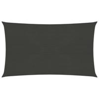 VidaXL Zonnezeil 160 g/m² 3,5x5 m hdpe antracietkleurig - thumbnail