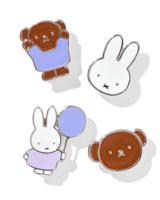 HEMA Nijntje pins - 4 stuks - thumbnail