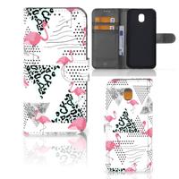 Samsung Galaxy J5 2017 | Telefoonhoesje | Met pasjeshouder | Flamingo Triangle - thumbnail