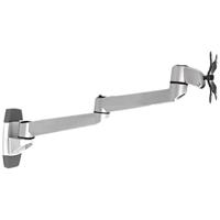 SpeaKa Professional SP-1624856 SuperSwivel Monitor-wandbeugel 1-voudig 25,4 cm (10) - 76,2 cm (30) Zilver-zwart Kantelbaar, Zwenkbaar, Roteerbaar - thumbnail