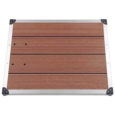VidaXL Buitendouchebak 80x62 cm hkc roestvrij staal bruin