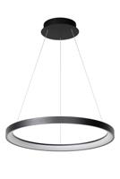 Lucide VIDAL - Hanglamp - Ø 58 cm - LED Dimb. - 1x48W 2700K - Zwart - thumbnail