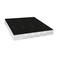 Etna KCV154 Keramische kookplaat Wit - thumbnail