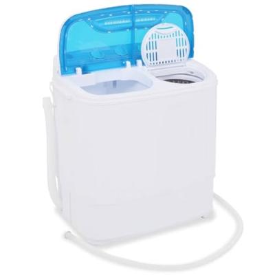 Mini wasmachine met dubbele trommel 5,6 kg - thumbnail