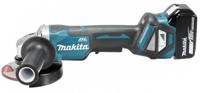 Makita Makita DGA515RTJ - Winkelschleifer - schnurlos DGA515RTJ Haakse accuslijper 125 mm Incl. 2 accus, Incl. lader 18 V 5 Ah - thumbnail