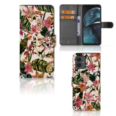 Motorola Moto G14 Hoesje Flowers Motorola Moto G14 Hoesje Flowers