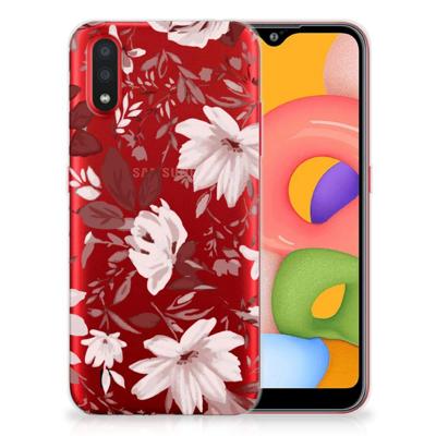 Smartphone hoesje Samsung Galaxy A01 Watercolor Flowers Smartphone hoesje Samsung Galaxy A01 Watercolor Flowers
