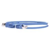 Telegärtner 100007976 RJ45 Netwerkkabel, patchkabel CAT 6A S/FTP 1.00 m Blauw Vlambestendig, Snagless, Vlambestendig, Halogeenvrij, UL gecertificeerd 1 stuk(s)