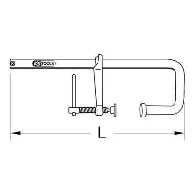 KS Tools 1450430 Spanbreedte (max.):300 mm Afmeting, lengte: 510 mm