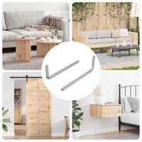 Zeskantsleutel 2 pcs Zilver 32 x 86 mm Staal - thumbnail