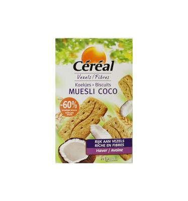 Cereal Koekjes muesli/cocos 200 Gram