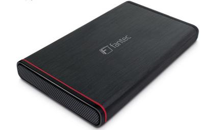 FANTEC 1661 Externe harde schijf, behuizing voor 6,35 cm (2,5 inch) SATA i/II/III harde schijf/Solid State Drive, zwart